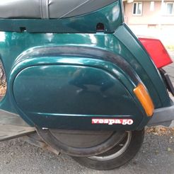 image.png Archivo STL gratis Insignia lateral Vespa PK XL2・Modelo para descargar y imprimir en 3D