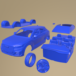 b02_005.png Archivo STL Audi Q2 2020 COCHE IMPRIMIBLE EN PIEZAS SEPARADAS・Objeto para impresora 3D para descargar