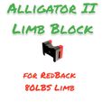 PhotoRoom_20240203_095038.jpg Mankung Alligator II - Limb Block - RedBack 80LBS Limb