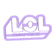 L.O.L Logo.stl Free STL file pow patrol,king leon,lol and zenon farm.・3D printable design to download