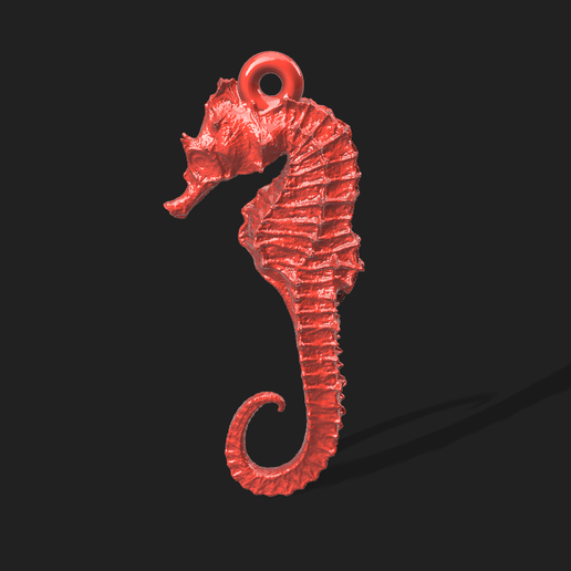 Seahorse Earring 3D model
