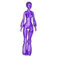 solo_mirar.stl Free STL file Robot woman - Robotica・3D printing template to download