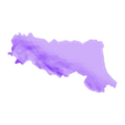Emilia romagna.stl Puzzle of Altimetric Italy divided into regions