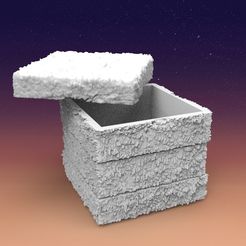 box.jpg Télécharger fichier STL Boîte en pierre ,décorative • Objet imprimable en 3D, DESIGNS0iKKi