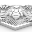 beeCrest2.png The Honeybee Crest: Ornate 3D Relief