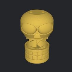 Captura-de-Pantalla-2023-08-12-a-las-10.44.23.jpg STL file MINI GRINDER KEY RING RADICAL GRINDERKING 55X55X66 MM PRINTING IN SITU WITHOUT SUPPORTS FDM・3D printing model to download