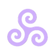 triskelion 13.stl Triquetra symbol, Holy Trinity or triskelion, Celtic symbol of eternity, Trinity symbol keychain, spiritual wall art decor, fridge magnet, pendant, SET of 3 pcs