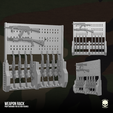 1.png Diorama Weapon Rack 3D printable files for Action Figures