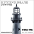 HUNTING ISLANI LIGHTHOUSE 1/160 (N) SCALE @ AROscale by OSCAR BALLESTEROS be L64 X W82 X H284 (mm) 3D file HUNTING ISLAND LIGHTHOUSE - N (1/160) SCALE MODEL LANDMARK・3D printable model to download