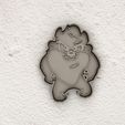 Tazmania.jpg Taz / Tazmania cookie cutter from baby Looney Toons
