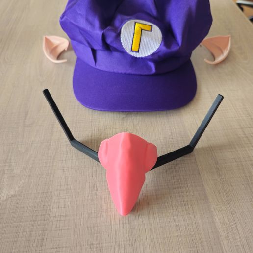 20250222_143527.jpg Waluigi wearable Nose and Mustache