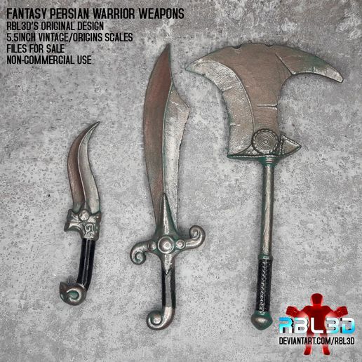 RBL3D_Persian_weapons8.jpg Fantasy Persian Warrior Weapons (motu compatible)