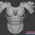 Roman_Muscle_Armor_Tiger_3d_print_file_16.jpg Larp Armor - Classical Tiger Roman Muscle Armor Set Cosplay 3D print model