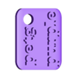 filament swatch purple petg.stl нити с коробкой и брелоком для ключей.
