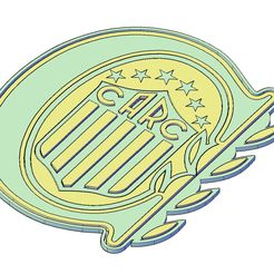 Escudo-Rosario-Central-Model.jpg Fichier STL Armoiries de Rosario Central・Objet pour impression 3D à télécharger