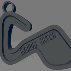 Brands-Hatch.png STL file Brands Hatch Circuit keychain・3D printing model to download