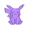 BASE NEGRO.stl Файл STL Llavero pikachu・Дизайн 3D-печати для загрузки3D