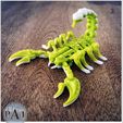 005.jpg STL file Articulated Robot Scorpion・3D printable model to download