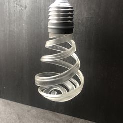 Bulb01Hä.jpg STL file Bulb Swirl Led Light Design Prototype Lamp・3D printing idea to download
