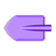 Shovel without shaft.stl 1/8th scale shovel with mounting straps