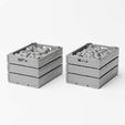 Crate_3.jpg 3D file Farm produce pack - 1/35 scale fruits, vegetables, crates and baskets・3D printing idea to download