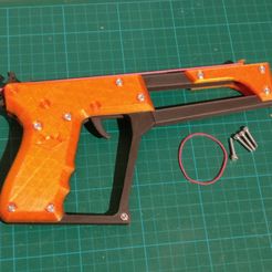 IMG_20171030_200315.jpg Free STL file Stinger - Modular Semi Automatic rubber band gun・Model to download and 3D print