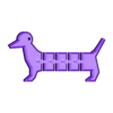 sausage_dog_body_long.stl Articulated Sausage Dog - Multiple Sizes Available