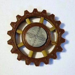 20170429_150140.jpg Fichier STL gratuit Steampunk Gear Fidget Spinner・Plan pour imprimante 3D à télécharger