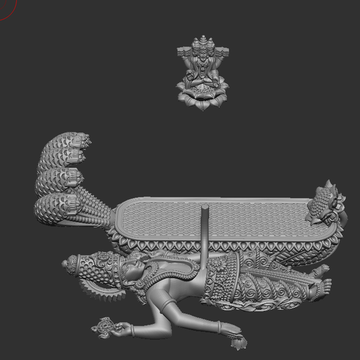 3d image of vishnu