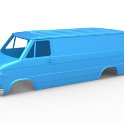 1.jpg 3D file Diecast Vintage Van shell Scale 1:25・Template to download and 3D print