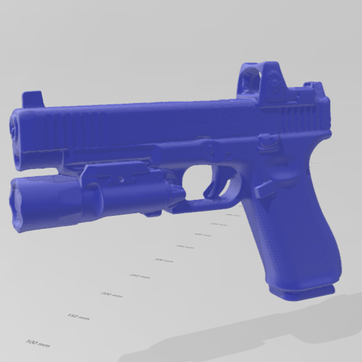 GLOCK 34 GEN 5 RMR X300 REAL SIZE SCAN