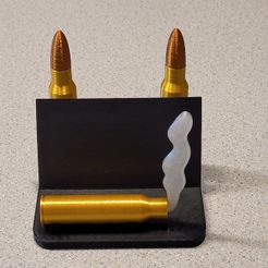 BulletCardHolder.jpg STL file Bullet Business Card Holder・3D print model to download