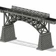 ArcBrd_Ph1.JPG Pont en arc HO 1/87 Train Layout #1