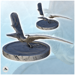 0-16.png STL-Datei Pterodon Dinosaurier (16) - Hochdetaillierte prähistorische Tiere HD Paleoart・3D-druckbare Vorlage zum herunterladen
