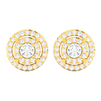 710V-FRONT-Y.png 🔥 Double Halo Round Diamond Stud Earrings CAD Model (710V) 💎