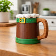 3.png Beer Stein STL File for 3D Printing – St. Patrick’s Day Mug Style Tankard, Candy Holder & Decorative Beer Stein