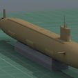 Virginia_xxNoPaint_0140.jpg Sous-marin SSN de classe Virginia Modèle STL imprimé en 3D