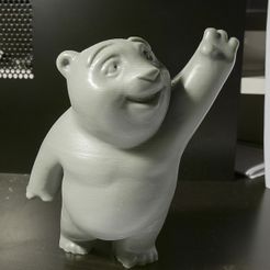 Bear_MatteSpray.jpg Free STL file Little Bear・Object to download and to 3D print