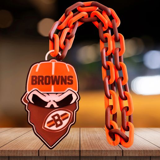 CADENA SKULL CLEVELAND BROWNS NFL