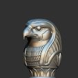 Egyptian-Horus-pharaoh-Walking-Stick-Handle-3D-Printable-Model-CNC-6.jpg Bâton de marche égyptien Horus pharaon Modèle 3D imprimable CNC (4)