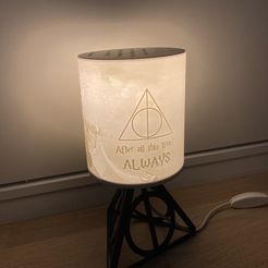 tempImageDJmVUy.jpg Fichier STL Harry Potter - Lampe de bureau (Ikea LAMPAN Re-use)・Design à télécharger et à imprimer en 3D