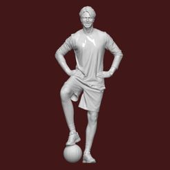 DOWNSIZEMINIS_man_soccer92a.jpg Fichier STL 1:43 HOMME FOOT POUR DIORAMA・Plan pour impression 3D à télécharger