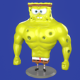 1.png Muscle Spongebob meme sculpture 3D print