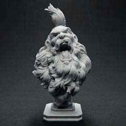 BeardedYell_Front_01.jpg STL-Datei The Bearded Yell kostenlos・Design zum 3D-Drucken zum herunterladen