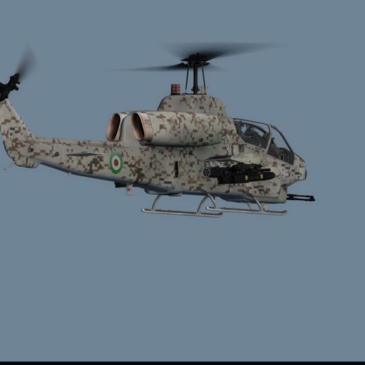 3.jpg Bell AH1W Super Cobra 3D Modell + Texturen