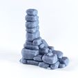 StoneWallRuins-1.jpg 3D file Stone Wall Ruins・3D printable model to download