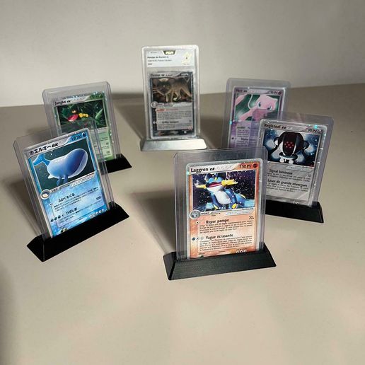 Pokmon card support STL File for 3D printingCults
