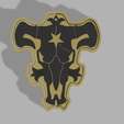 imagen_2022-04-01_020835.png Black bulls, black clover keychain (optimized for 3d printing)