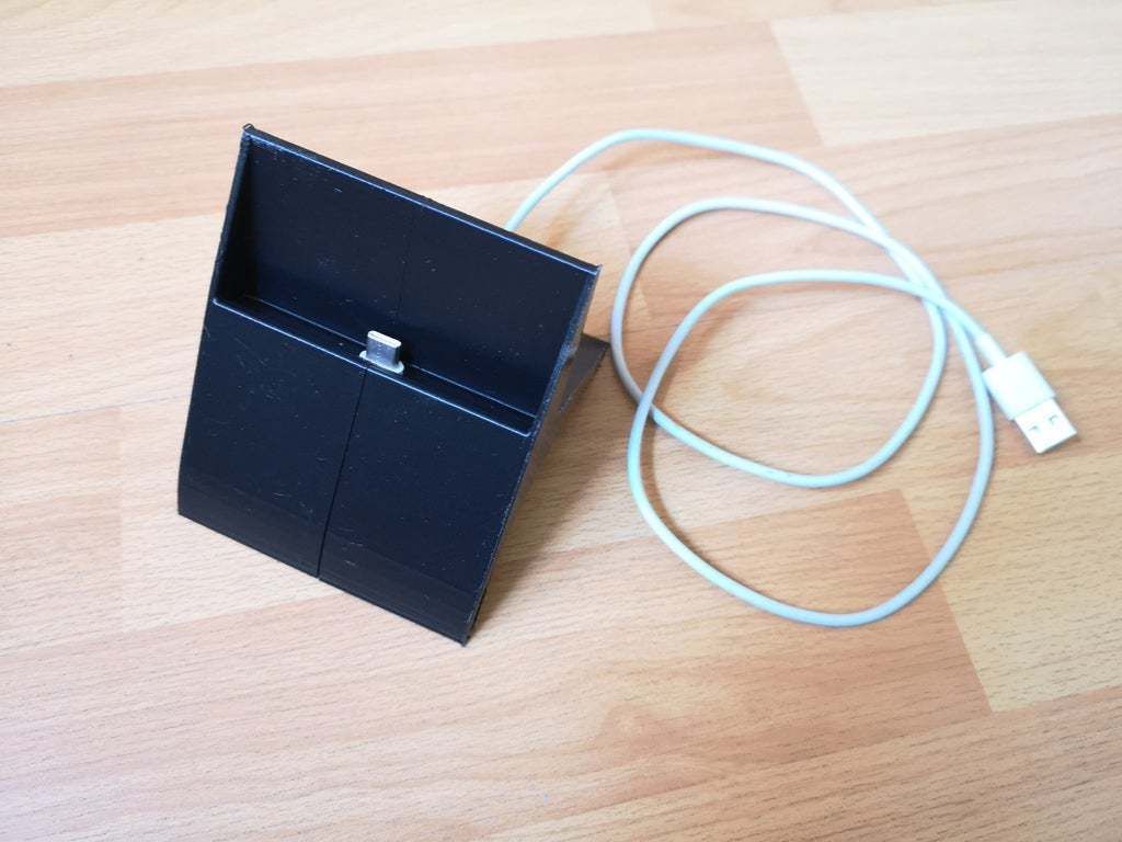 02.jpg STL file Huawei Mate 20 Lite charging stand (Docking Station)・3D printer design to download, BePrint