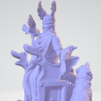 Odin5.png Odin Sitting With Wolves And Crows 3D print model